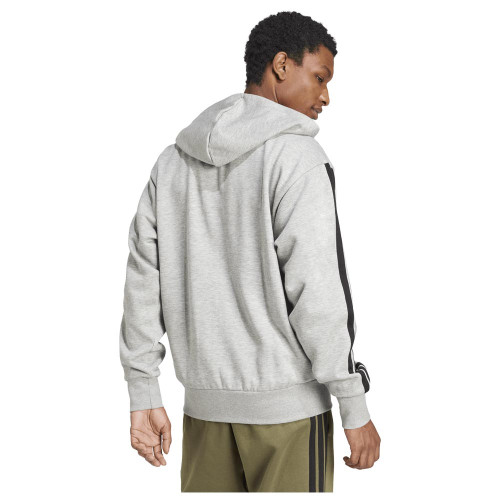 Adidas Ανδρική ζακέτα Essentials 3-Stripes Fleece Full-Zip Hoodie